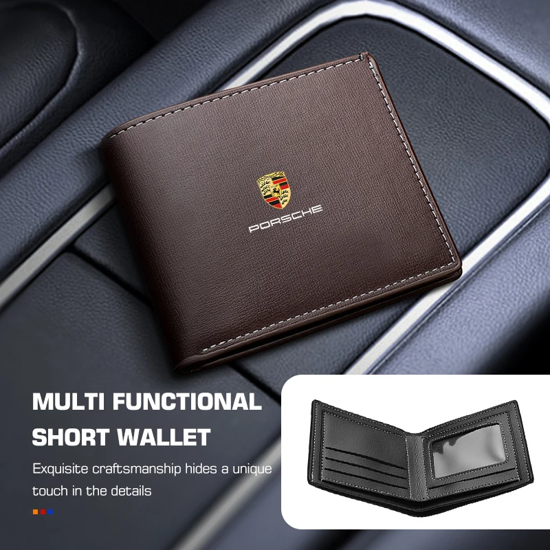 포르쉐 자동차용 다기능 제로쇼트 지갑 운전면허증 지갑 카레라-GT 918-스파이..