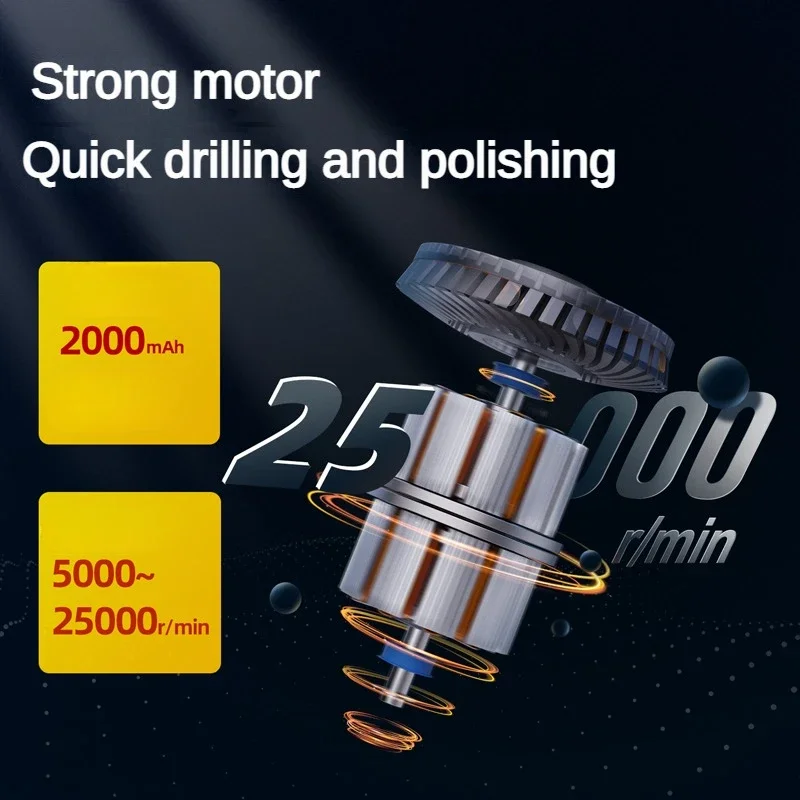 Deli Mini electric grinding Electric Drill Carving Pen Variable Speed Drill Rotary Tools Kit Engraver Pen for Grinding Polishing 2