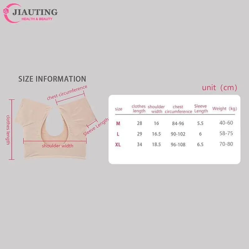 T-shirt Shape Sweat Pads Washable Dress Clothing Perspiration Deodorant Pads Armpit Care Sweat Absorbent Pad Deodorant for Women Underarm Sweat Pads