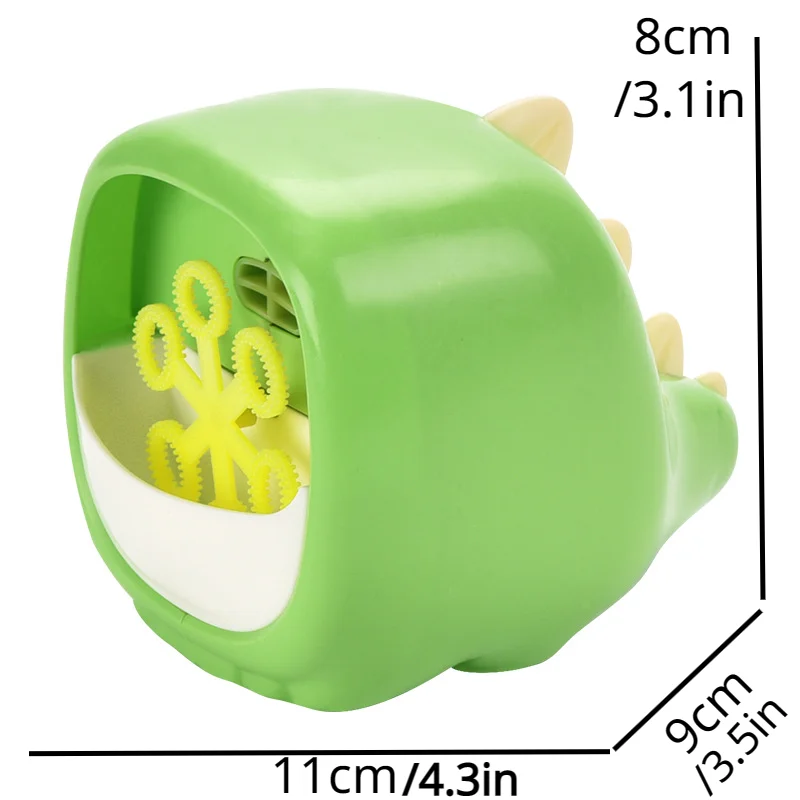 Electric Bubble  ​Cartoon Dinosaur Animal Shape Full Automatic Continuous Bubble Hand-held Desktop Bubble Machin 6