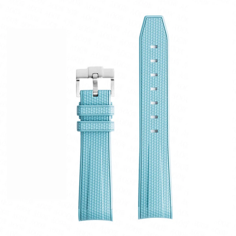 Premium 20mm Rubber Silicone Watch Band - Curved End Wrist Bracelet