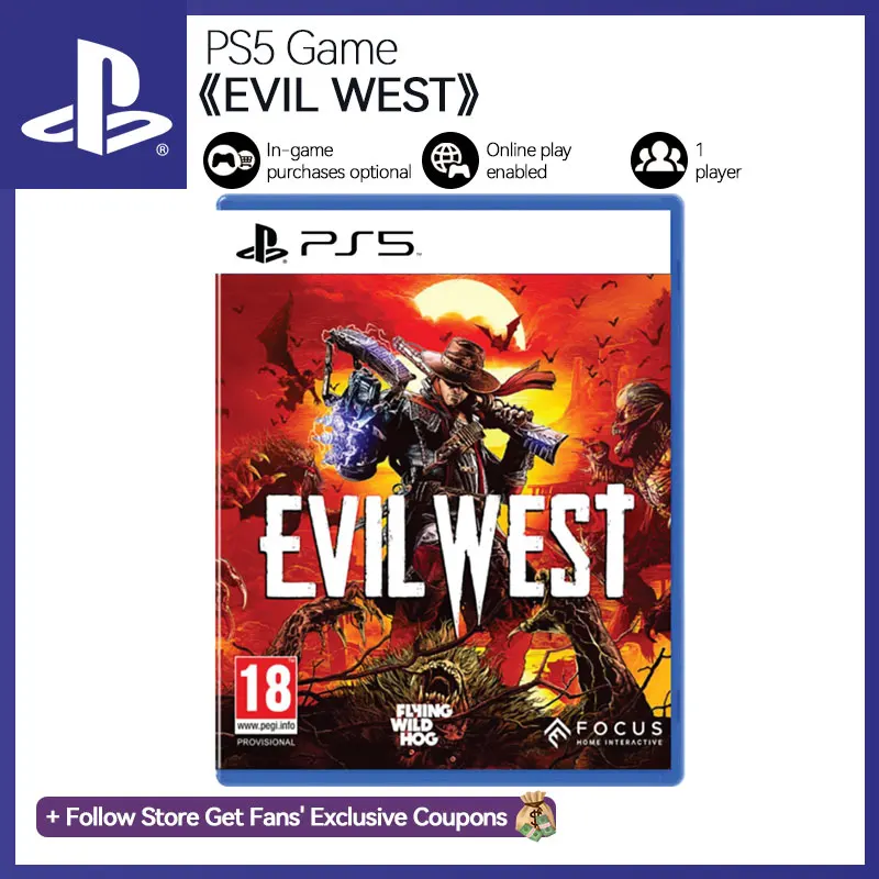 EVIL WEST-Carte de jeu PlayStation 5, disque de jeu, offres de jeu