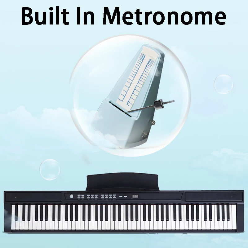 Description Picture 5 of itemBlack Portable Electronic Organ 88 Keys Electronic Piano Adult Children Beginners Pianos Professional Keyboard Instruments