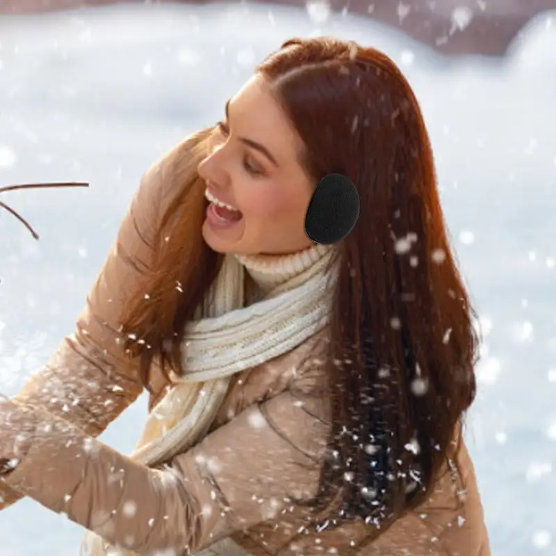 Bandless Ear Cover Strapless Ear Bags Warm Warmers Soft Winter Accessories Ergonomical Cover For Cycling Outdoor
