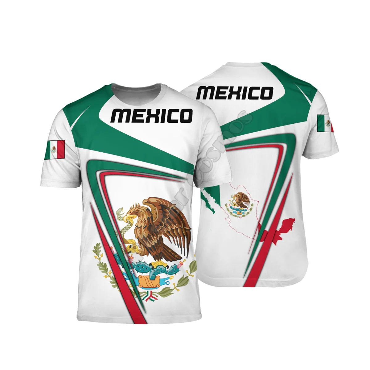 

2023 NEW Mexico 3D Printed t-shirt Harajuku Streetwear T shirts Hip hop Men For Women Short Sleeve 04