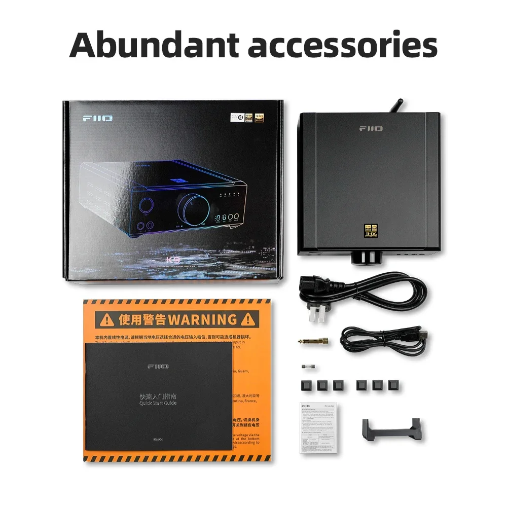 FiiO K9 AKM Hi-res HFI Desktop DAC AMP Headphone Amplifier Bluetooth AK4199EQ AK4499EX THX AAA LDAC PCM768 DSD512 for PC Phone