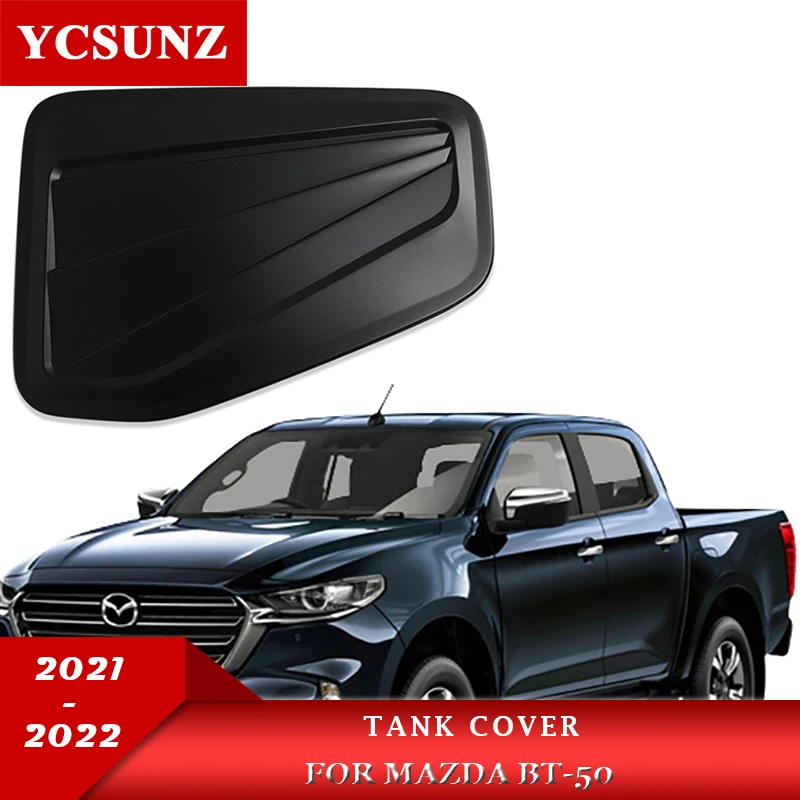 ABSMatteBlackTankCoverForMazdabt50BT5020212022ExteriorFuel