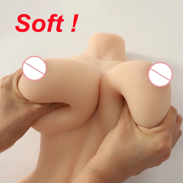 Half Body Sexy Doll Realistic Medical Silicone Masturbator Dual Channel High Quality Sex Doll Busty Real