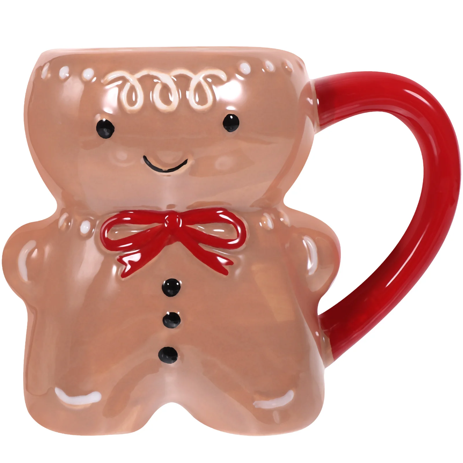 

Gingerbread Mug Decorative Ceramic Mug Christmas Themed Coffee Mug Household Milk Cup