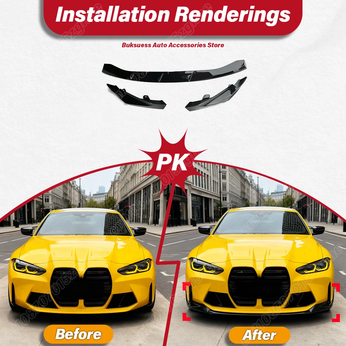 BMW G80 M3 G82 G83 M4 2020 2021 2022 2023 2024 자동차 프론트 범퍼 스포일러 립 스플리터 바디 하단 범퍼 가드 바디 키트