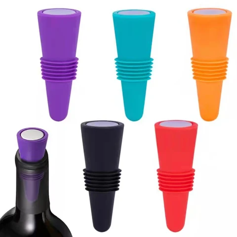 Wine Bottle Stopper Leak Proof Beer Champagne Cap Closer Whisky Accessories Wine Cork Plugs Set Lids Kitchen Bars Tools