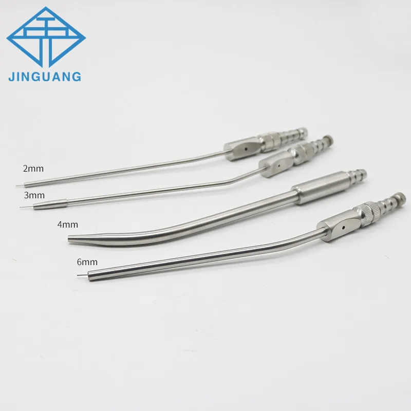 

3pcs Dental Medical Surgery Aspirator Ferguson Frazier Suction Tube 2mm/3mm/4mm Stainless Steel Implant Surgical Tool