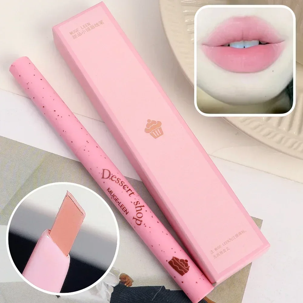 3D Lip Matte Lipliner Pencil Waterproof Sexy Red Contour Tint Lipstick Lasting Non-stick Cup Moisturising Lips Makeup Cosmetic