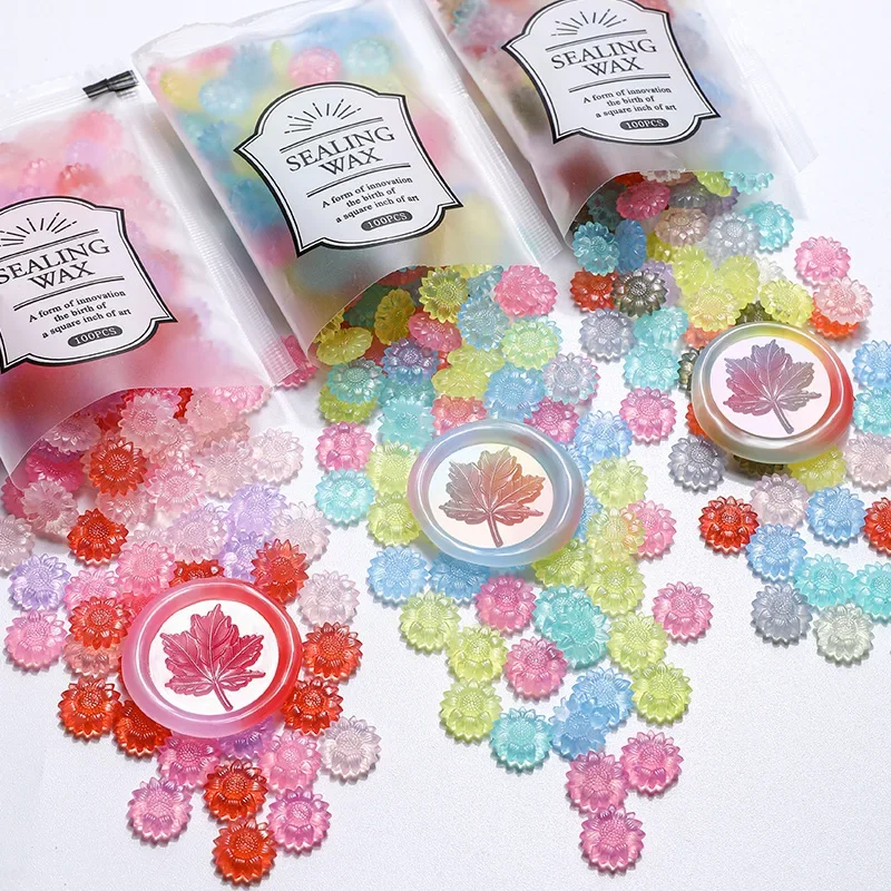 Semi Translucent Wax Beads Sticks for Wedding Seals Handicrafts