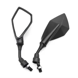 Enhanced Motorcycle Rearview Mirrors - Blue M10 ABS HD Side Mirror for Scooters, E - Bikes, ATVs, and Dirt Bikes (Black)