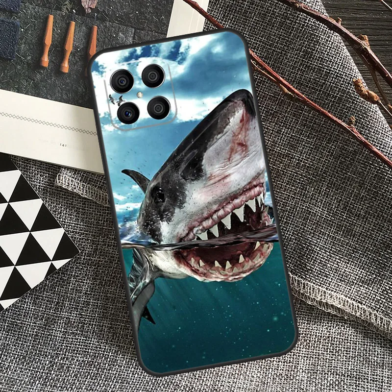 Ocean Shark Tooth Design Fish Case - Stylish Protective Cover