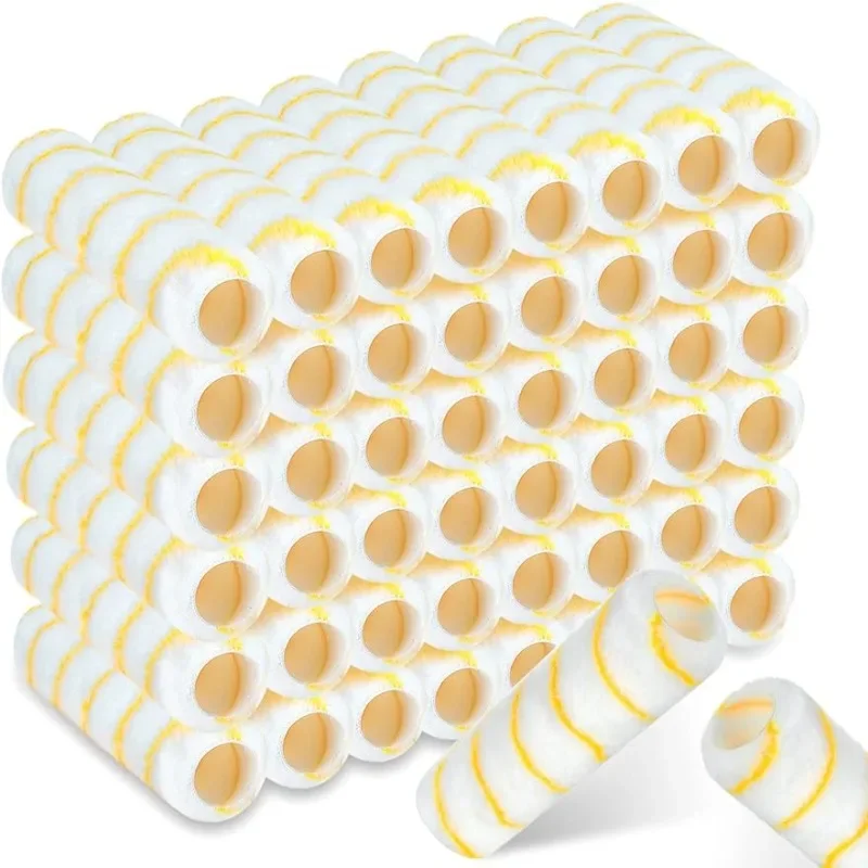 

48 Pcs Paint Roller Covers 9" x 1/2" Nap, High Capacity Microfiber Roller Covers for Roller Brush Frame