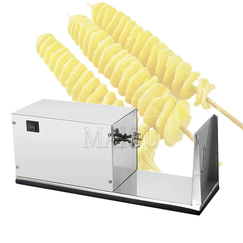 Torre De Patatas Tornado De Acero Inoxidable, Maquina De Patatas Fritas En Espiral