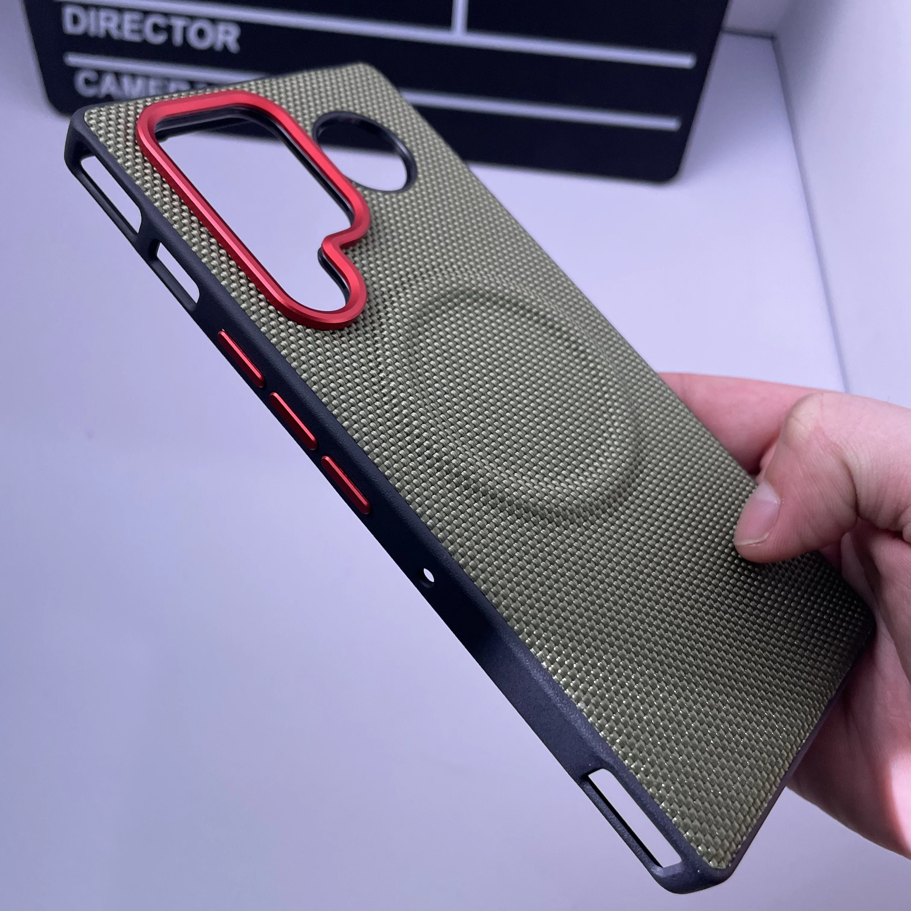 Premium Magnetic PU Leather Case with Wireless Charging