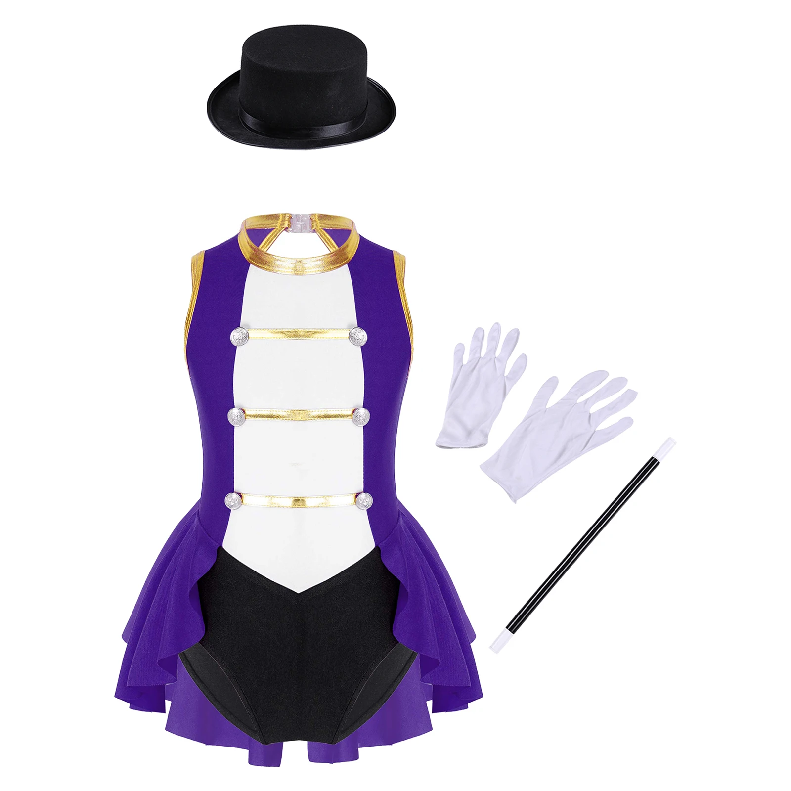 Aislor Girls Modern Jazz Dance Leotard Dress Long Sleeve Bowtie Tuxedo Circus Ringmaster Cosplay Costume 4 14 A Black 10 6867f86e 736f 48d6 9938 1634bb2b340f.695d14612bd44299e9060b3cd69a7143