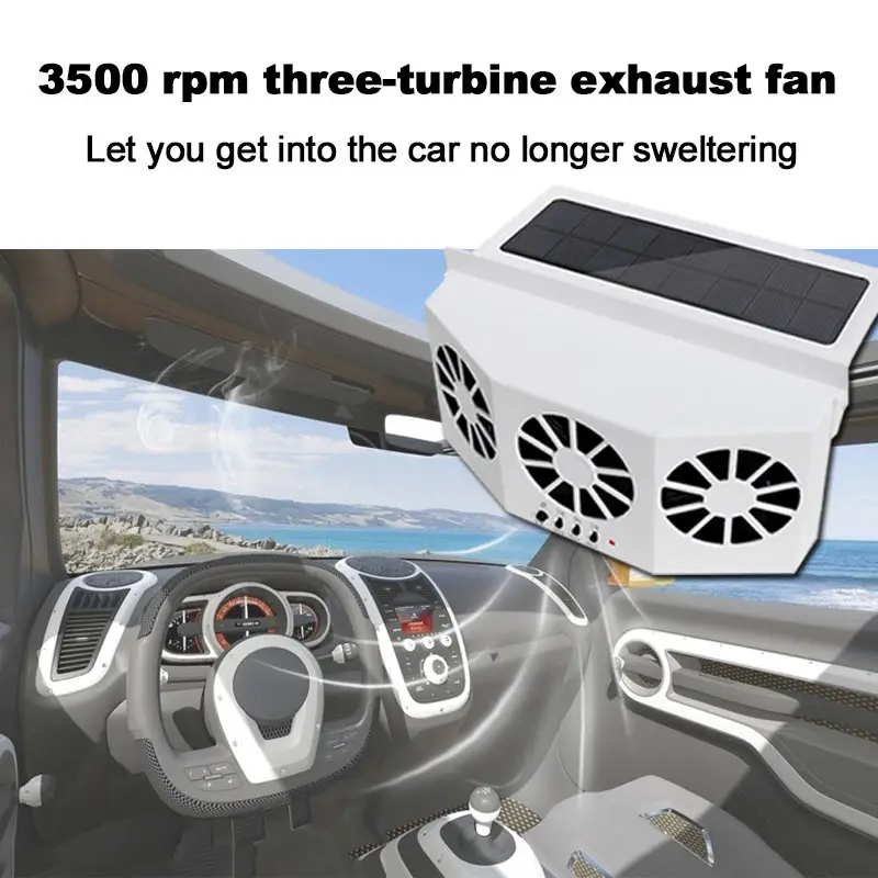

Система очистки воздуха на вентиляционное отверстие автомобиля, складной автоматический перезаряжаемый охлаждающий вентилятор на солнечной батарее