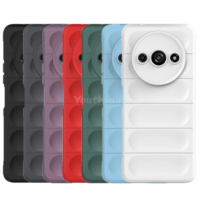 

For Xiaomi Redmi A3 Case Silicone Shockproof TPU Protector Anti-drop Phone Case Redmi A3 Cover Redmi A3 Case Rubber Capa