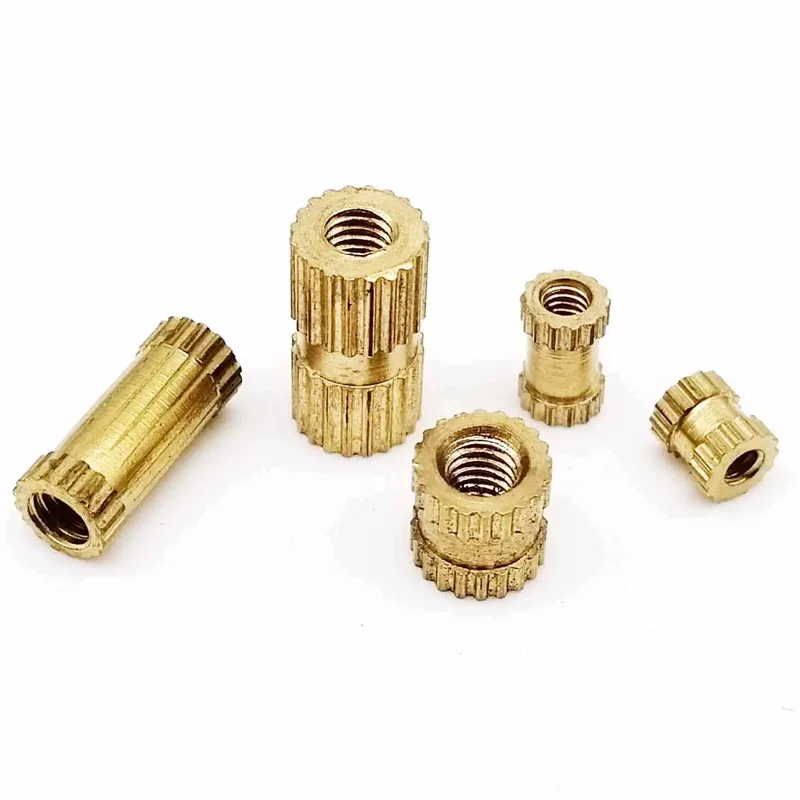 insert nut 400pcs Injection Molding Knurl Insert Nut Embedded Nutsert Assortment Kit Set 10 Mix Size M2 M3 Solid Brass Copper