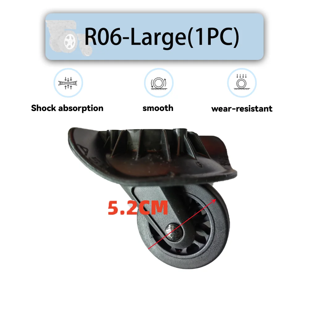 サムソナイトr06大型ユニバーサルホイール交換、スーツケース回転、スムーズ、静か、衝撃吸収、ホイールアクセサリー