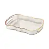 Acrylic Serving Tray with Handle Decorative Tray Jewelry Perfume Cosmetics Holder for Home Kitchen Bread Living Room Office 4