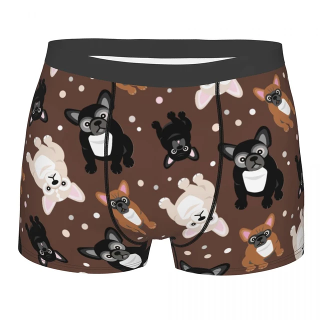 Men Cute French Bulldog Frenchie Puppies Underwear Dog Novelty Boxer Briefs  Shorts Panties Homme Soft Underpants - AliExpress