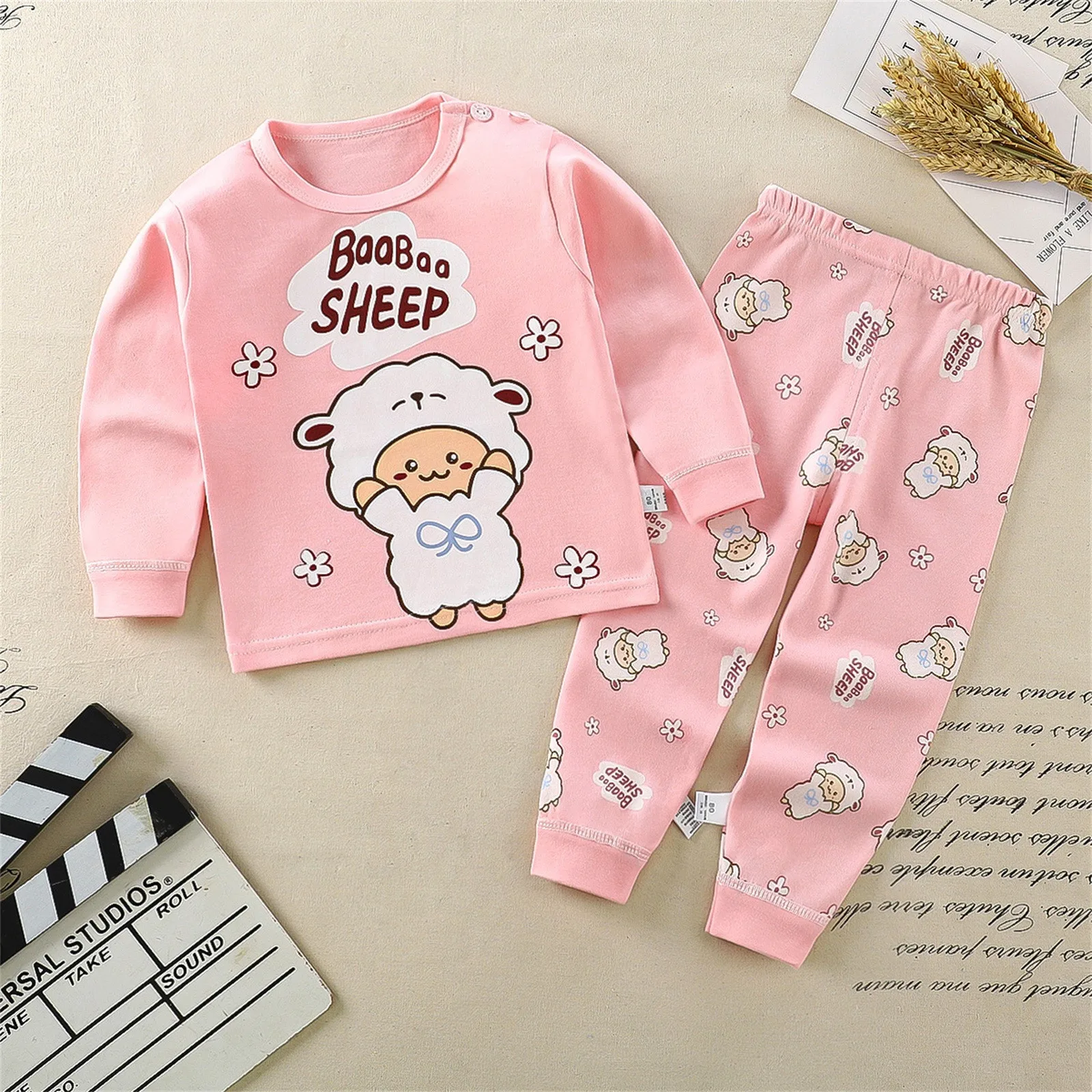 Toddler Kids Infant Newborn Baby Boys Girls Long Sleeve Cartoon Tops Pj&rsquo;s Pants Sleepwear Pajamas Size 3 Boy Pajamas 18 Months