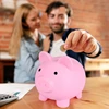Hot Large Piggy Bank, Unbreakable Plastic Money Bank, Coin Bank For Girls And Boys, Practical Gifts For Birthday 4