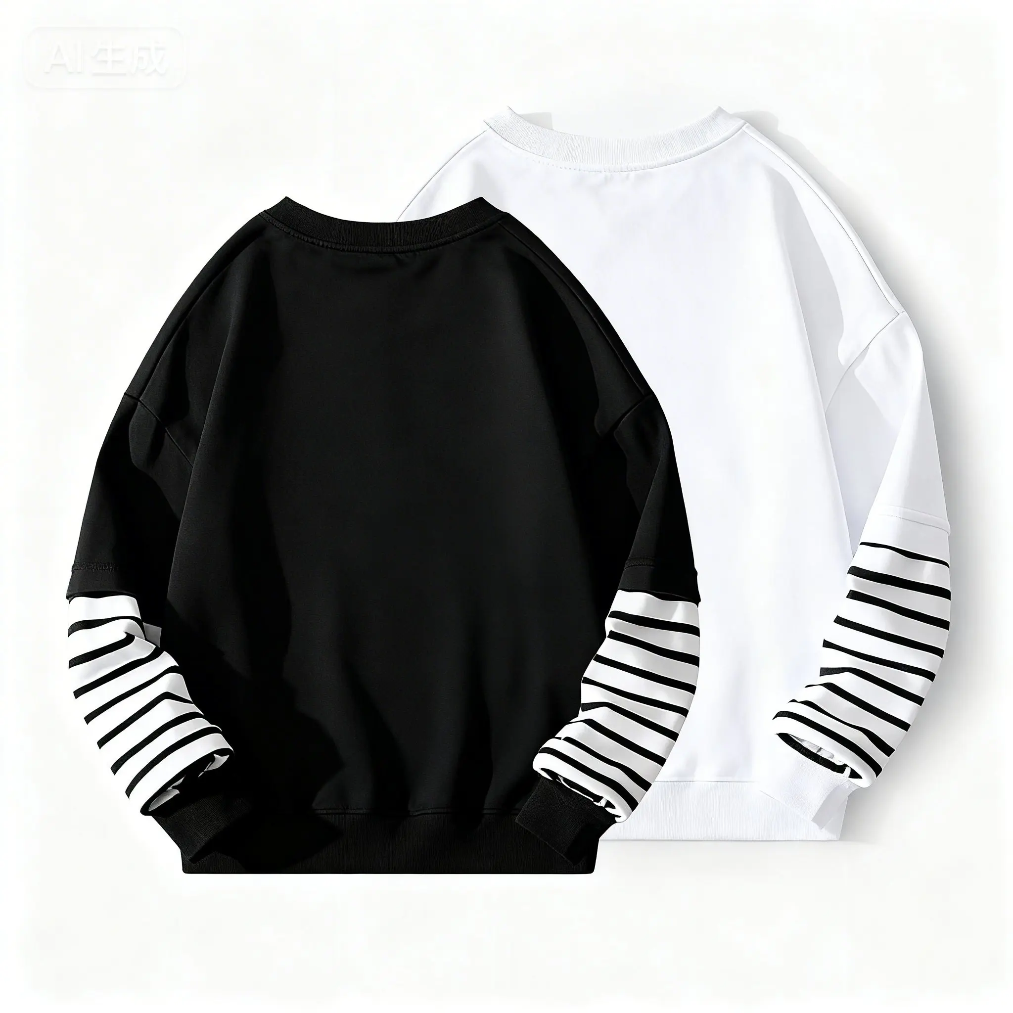 1 Stück Frühling Herbst Kinder Langarm-T-Shirt Teenager Freizeit-Tees Baby Gestreiftes Ärmel-T-Shirt Schüler Jungen Mädchen Mode-Oberteile