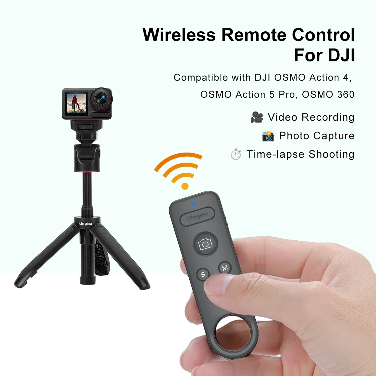 Télécommande Bluetooth pour DJI Osmo Action 4/5 Pro/360