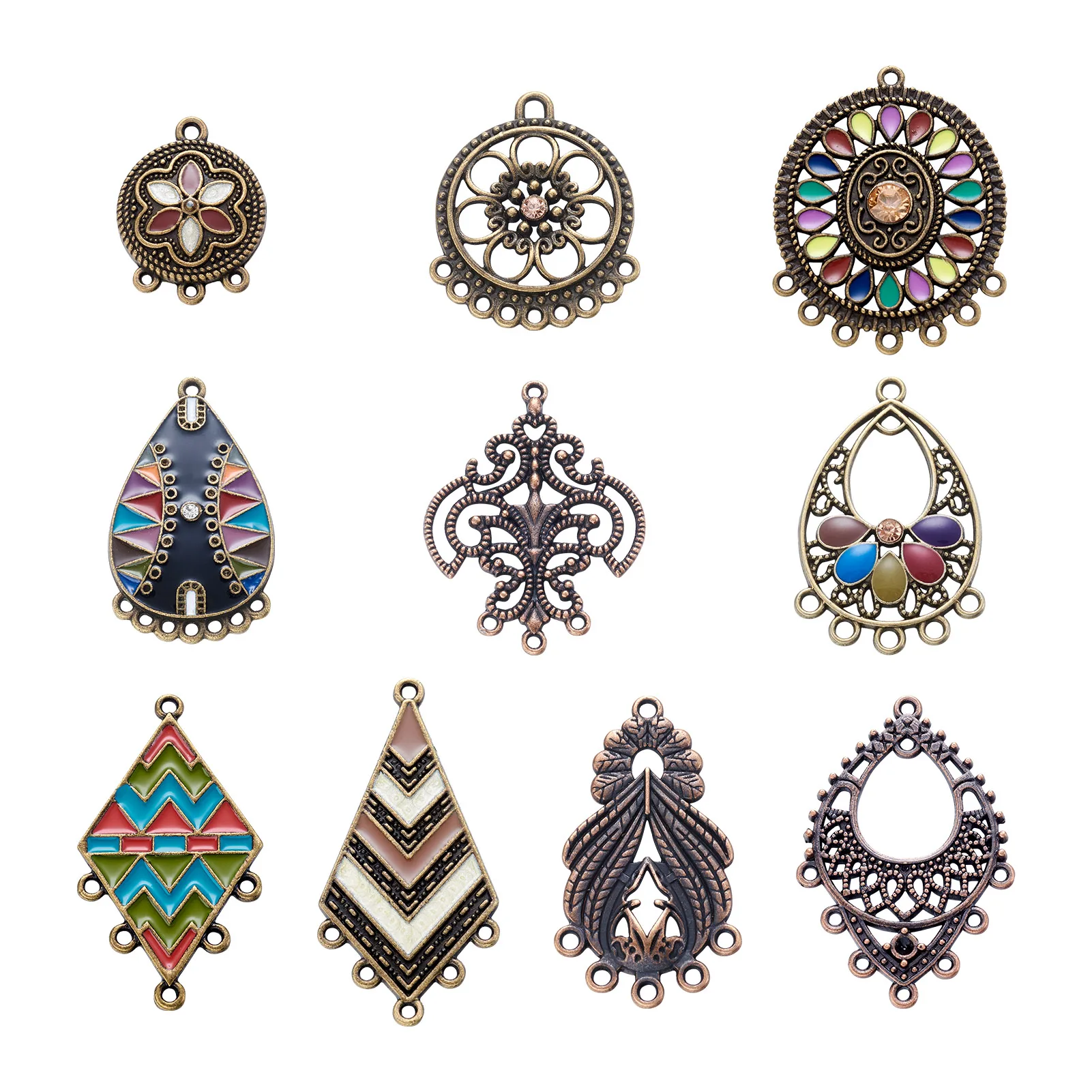 Key Charm/Pendant Tibetan Steampunk Antique Bronze 77mm  4 Charms DIY Jewellery 