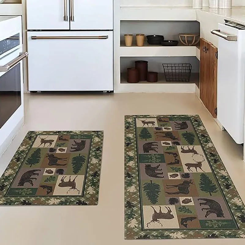 

Кухонный коврик, впитывающие кухонные коврики, нескользящий коврик, Длинные коврики для прихожей, для гостиной, спальни, напольный коврик, ретро коврик для входной двери