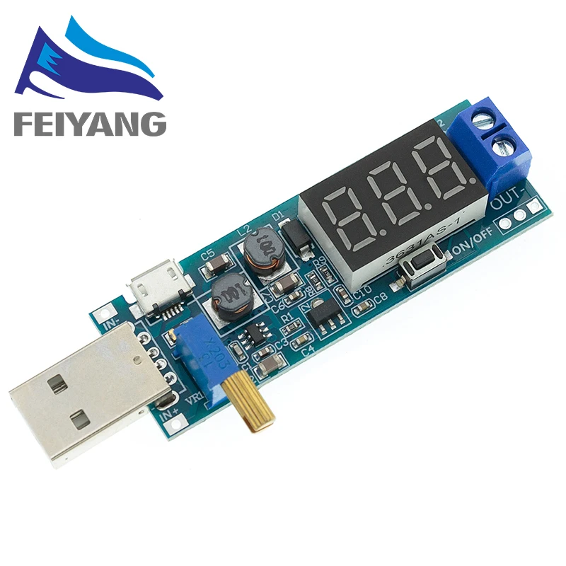 SAMIROB 1PCS DC-DC 5V zu 3,5V / 12V USB Step UP/Down Netzteil Modul Einstellbare Boost Buck Converter Out DC 1,2V-24V – Detail 1