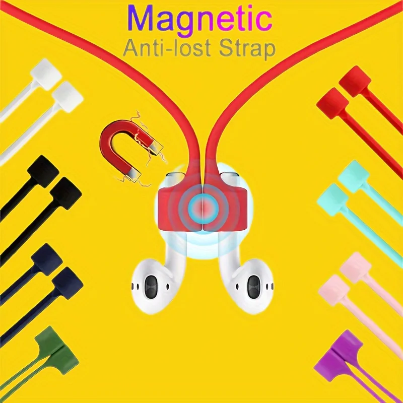 Silicone Magnetic Earphone Strap