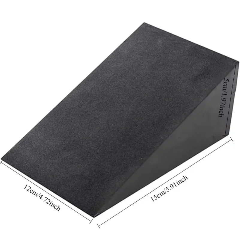 1쌍 15x12x5cm 요가 블록 스쿼트 요가 스트레칭 경사판 웨지 슬랜트 보드, 종아리 스트레칭, 밸런스 패드 폼 웨지