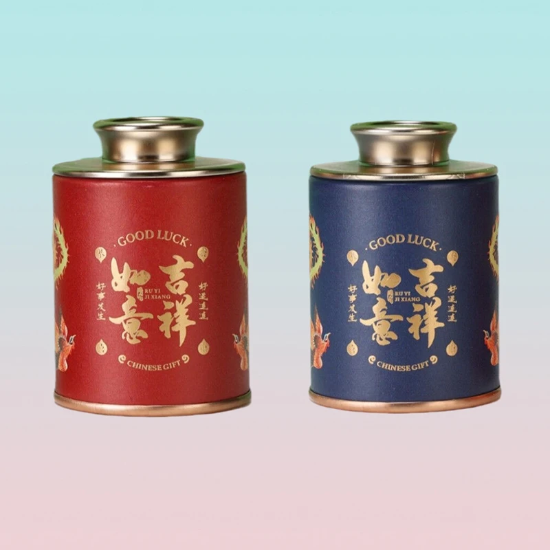 1Pcs Mini Tea Canister With Lid Candy Tins Matcha Container Sugar Coffee Caddy Storage Retro Tea Kettle Retro Can Jar Conta