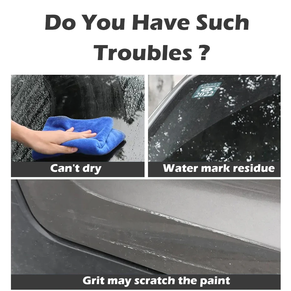 Soft Silicone Car Window Handy Squeegee Non-Scratch Auto Glass Water Wiper Drying Blade Clean Scraping Cleaner Scraper Tools
