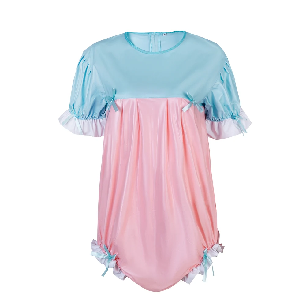 ABDL PVC Romper Onesie Pajamas Snap Crotch Bodysuit