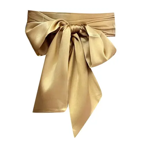 Satin Silk Bow Corset Waist Belt Wide DIY Bowknot Fabric Ribbon Cummerbunds Decorative Waist Cover For Women Lady Girl Bridal - Image 21