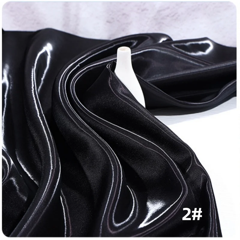 Liquid Water Light Reflective Satin Fabric by the Meter - Smooth, Breathable Finish