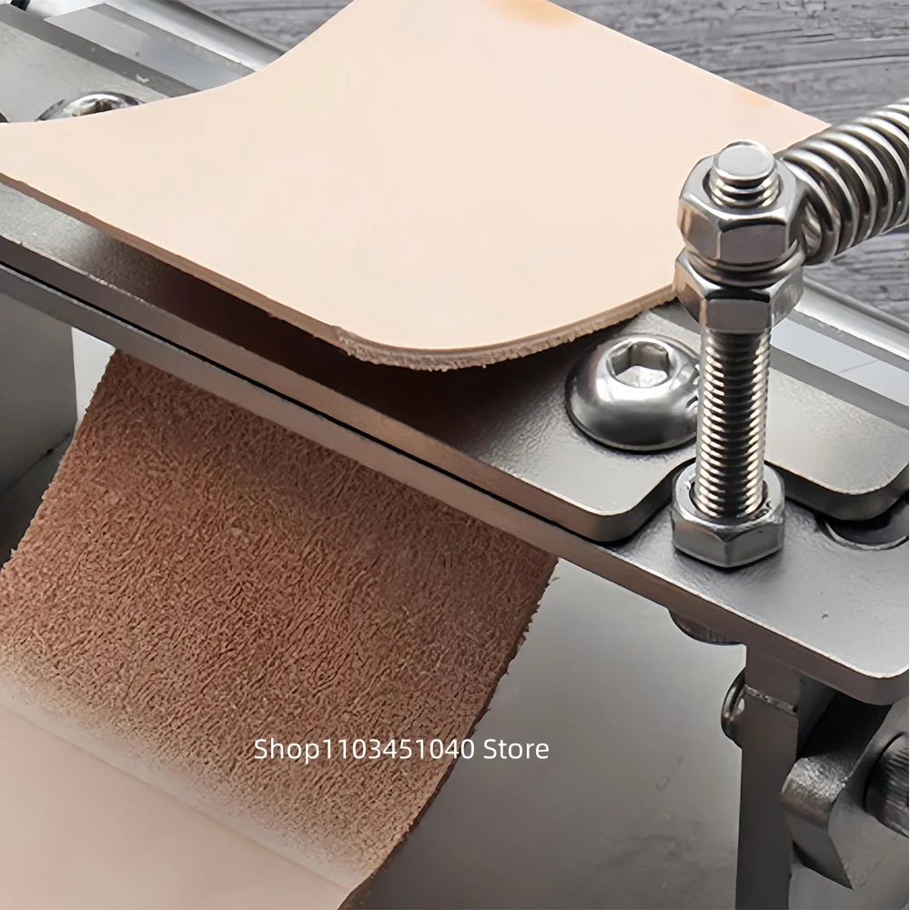 Manual Leather Skiving Machine Strip Belt Thinning Skiver Splitter Cowhide Leather Peeling Machine DIY Strap Cutting Tools