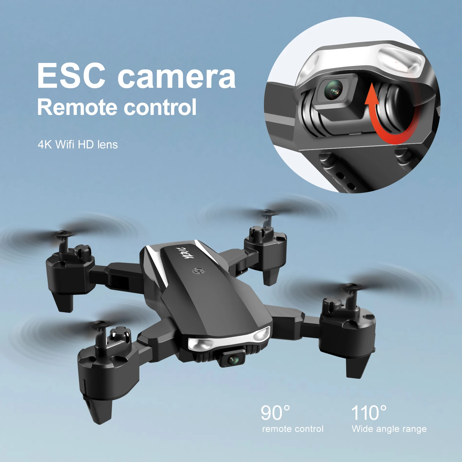 S90 Aerial Camera Drone 4K HD ESC Dual-camera Remote Control Aircraft Foldable Long-endurance Quadcopter camoro quadcopter drone with camera