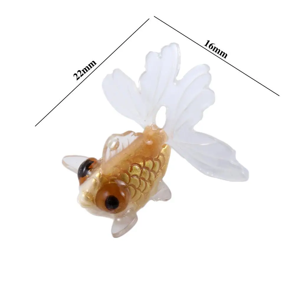 Mini Goldfish Miniature DIY Simulation Animal Model Craft Figurine Fairy Garden Ornament For Home Handmade Materials Decoration