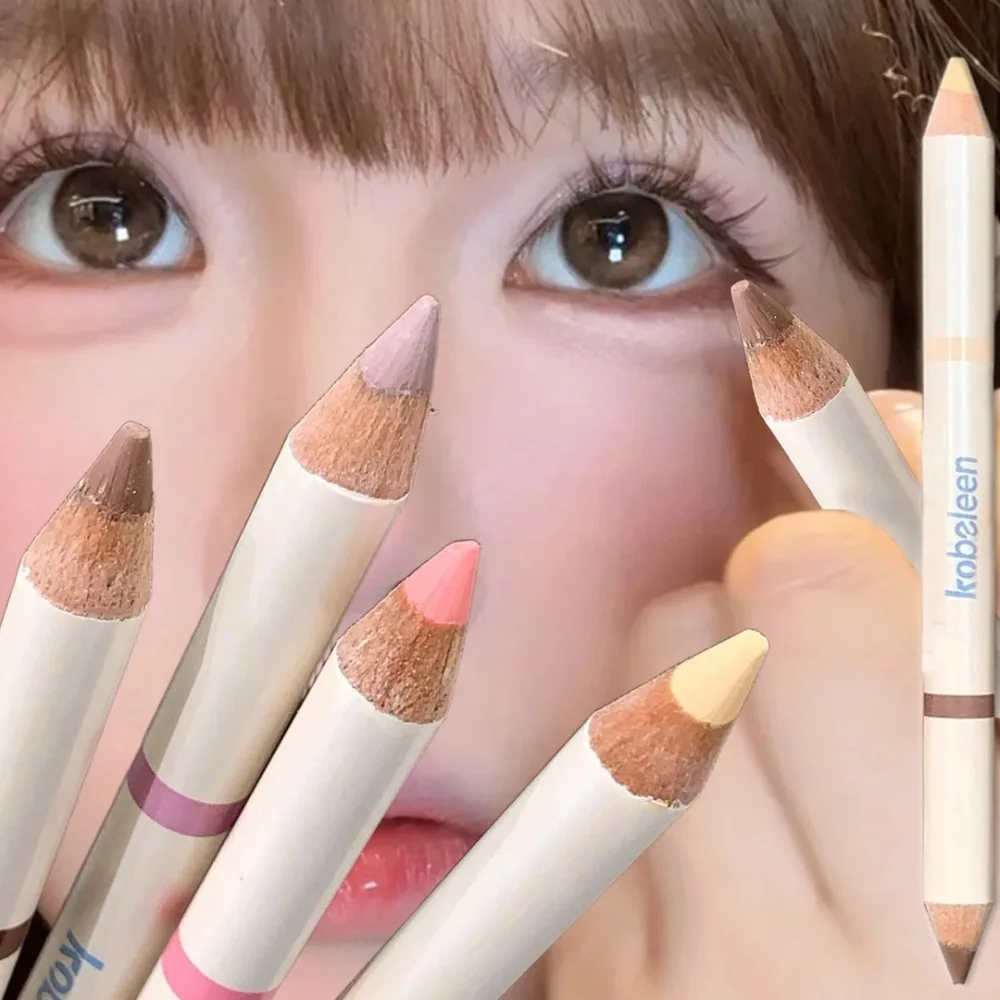 2-in-1 Pink Purple Matte Under Eye Pencil Aegyo Sal Highlighter Lying Silkworm Pen Eye Makeup Easy To Use Eyeshadow Cosmetic_voghion.com
