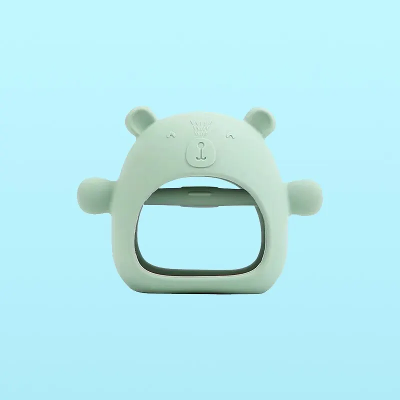 Silicone Teething Toys 1 PCS Silicone Teether Baby Cartoon Animal BPA Food Grade Pendant Baby Teething Toy Infant Pacifier