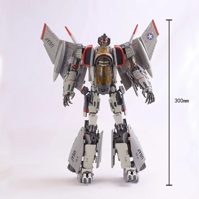 Thunder Warrior SX01 SX 01 Blitzwing Masterpiece Transformation Action Figure Toy Movie Model KO SS65 28cm